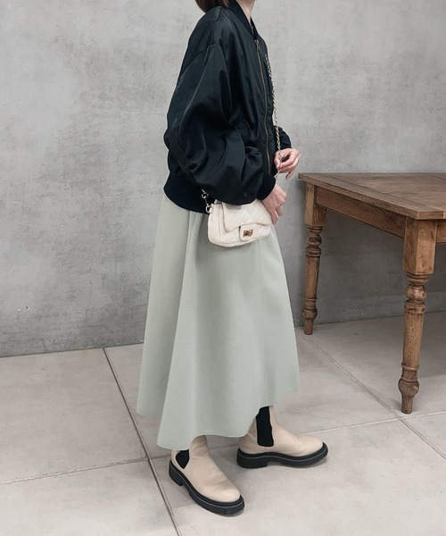 大人カジュアルに最適ボリューム袖MA-1