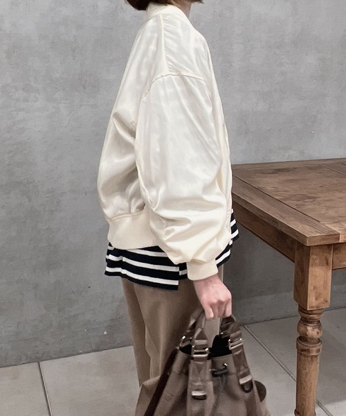 大人カジュアルに最適ボリューム袖MA-1