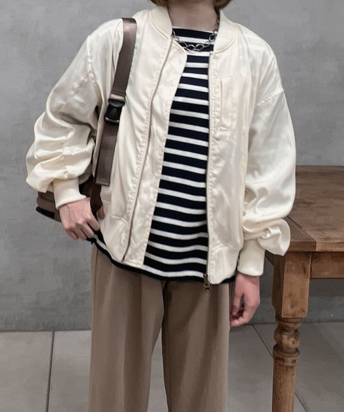 大人カジュアルに最適ボリューム袖MA-1