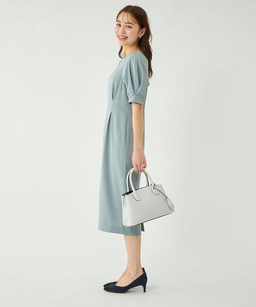 グリーンレーベルリラクシング⭐️サラフール タック ショートスリーブ ワンピース green label relaxing（グリーンレーベルリラクシング）の