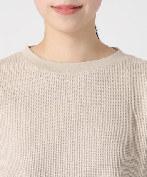 JOURNAL STANDARD relume(ジャーナルスタンダード レリューム)の「《追加9》TCワッフルオーバーサイズロングスリーブTシャツ(Tシャツ/カットソー・レディース・チャコールグレー/ピンク系その他/オートミール/ホワイト系その他/ベージュ・FREE)」の14枚目の写真