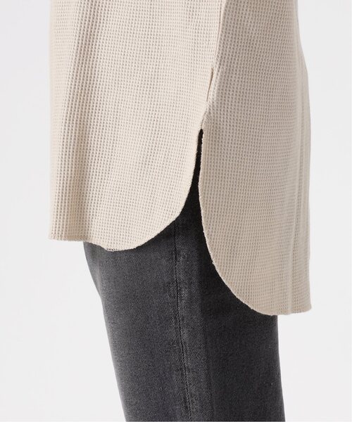JOURNAL STANDARD relume(ジャーナルスタンダード レリューム)の「《追加9》TCワッフルオーバーサイズロングスリーブTシャツ(Tシャツ/カットソー・レディース・チャコールグレー/ピンク系その他/オートミール/ホワイト系その他/ベージュ・FREE)」の18枚目の写真
