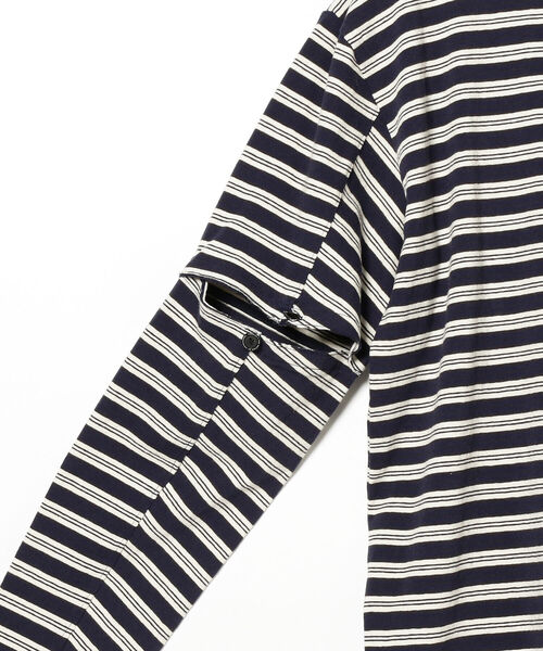 FACCIES Elbow Cut Border 長袖Tシャツ ロンT Faccies「ELBOW CUT LONG SLEEVE BORDER」 | gouter
