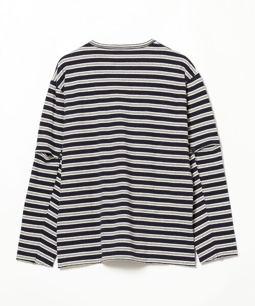 FACCIES（ファチーズ）の「FACCIES / Vintage Elbow Cut Border Long 