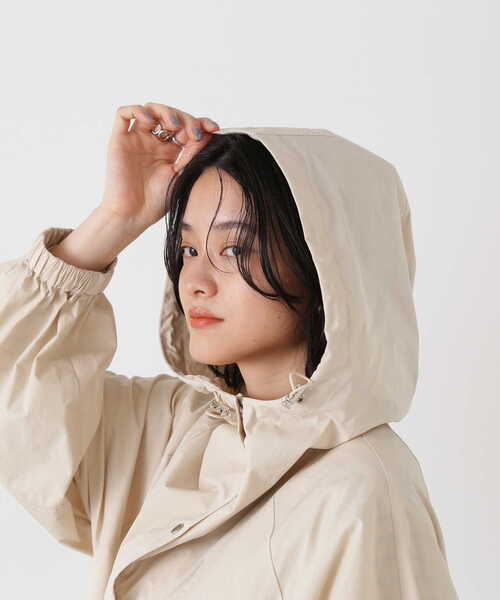 N.（N. Natural Beauty Basic）（エヌエヌナチュラルビューティーベーシック）の「◆マウンテンロングパーカー（マウンテンパーカー・レディース・イエロー/ホワイト・MEDIUM）」の4枚目の写真