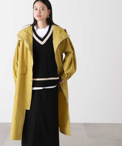 N.（N. Natural Beauty Basic）（エヌエヌナチュラルビューティーベーシック）の「◆マウンテンロングパーカー（マウンテンパーカー・レディース・イエロー/ホワイト・MEDIUM）」の9枚目の写真