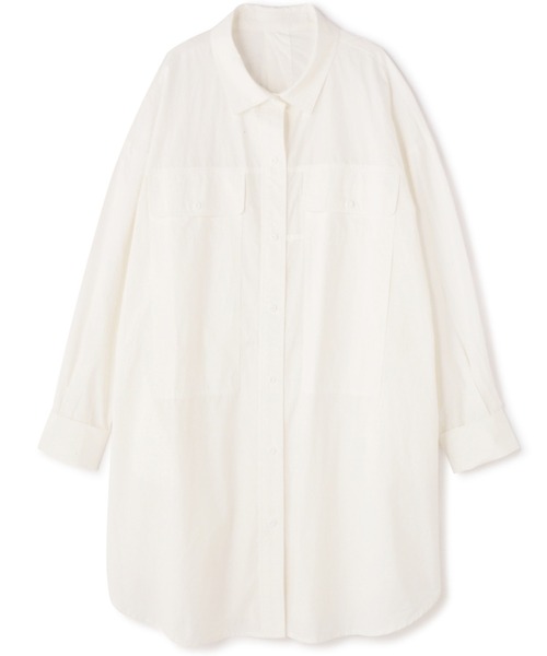 GENE HEAVENS（ジーンヘブンズ）の「(GENE HEAVENS)バックオープンシャツワンピース（ワンピース・レディース・ブルー/ホワイト・ONE SIZE/FREE）」の22枚目の写真