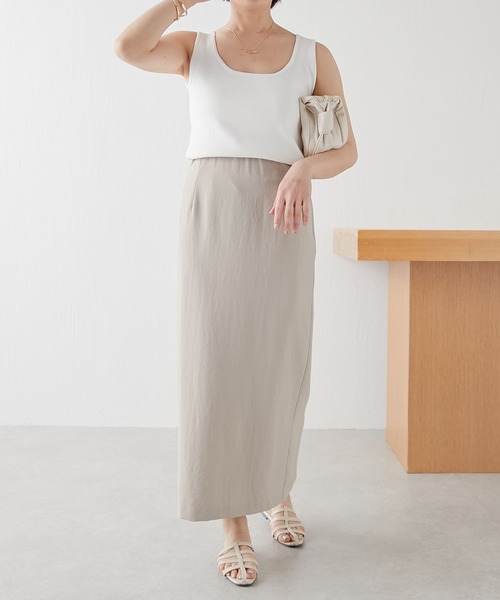 COLLAGE GALLARDAGALANTE（コラージュガリャルダガランテ）の「ニットタンク（タンクトップ・レディース・ブラック/ホワイト・FREE）」の6枚目の写真