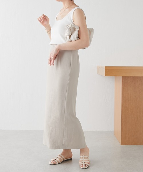 COLLAGE GALLARDAGALANTE（コラージュガリャルダガランテ）の「ニットタンク（タンクトップ・レディース・ブラック/ホワイト・FREE）」の7枚目の写真