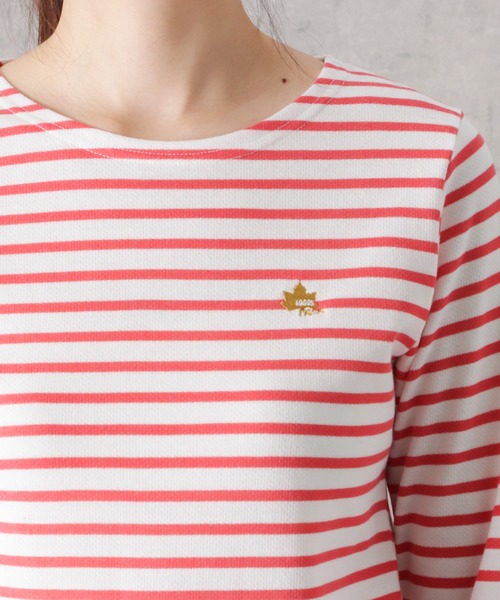 LOGOS(ロゴス)の「LOGOS PARK ロゴス パ―ク ボーダーロングスリーブTシャツ(Tシャツ/カットソー・レディース・ネイビー/グレー/レッド/マスタード・M/L)」の16枚目の写真