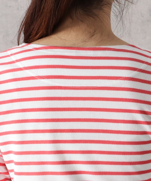 LOGOS(ロゴス)の「LOGOS PARK ロゴス パ―ク ボーダーロングスリーブTシャツ(Tシャツ/カットソー・レディース・ネイビー/グレー/レッド/マスタード・M/L)」の15枚目の写真