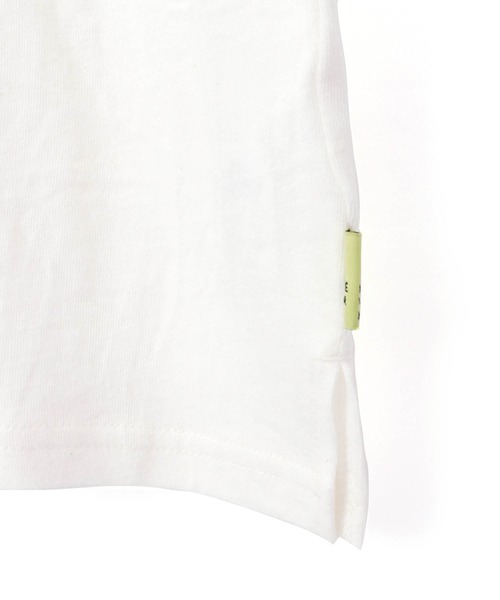 MAKE YOUR DAY（メイクユアデイ）の「ヒョウの朝ごはんリンガー半袖Tシャツ■80～140cm（Tシャツ/カットソー・キッズ・グリーン/ネイビー・80/90/100/110/120/130/140）」の14枚目の写真