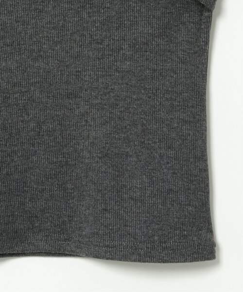 VENCEEXCHANGE(ヴァンスエクスチェンジ)の「リブボレロ風トップス(Tシャツ/カットソー・レディース・ブラック/ホワイト/チャコールグレー・M)」の22枚目の写真