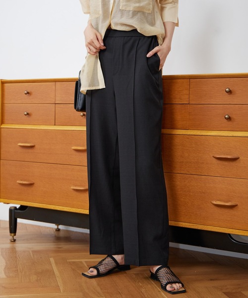 LEPSIM(レプシィム)の「ハタラク7DAYSストレートパンツ 163605(スラックス・レディース・ブラック/ブラウン/アイボリー/ピンク/オレンジ/ブルー/カーキ・MEDIUM/SMALL/LL/LARGE/X-SMALL)」の3枚目の写真