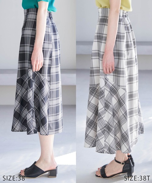 セール】チェックボリュームスカート（スカート）｜ROPE' PICNIC（ロペ