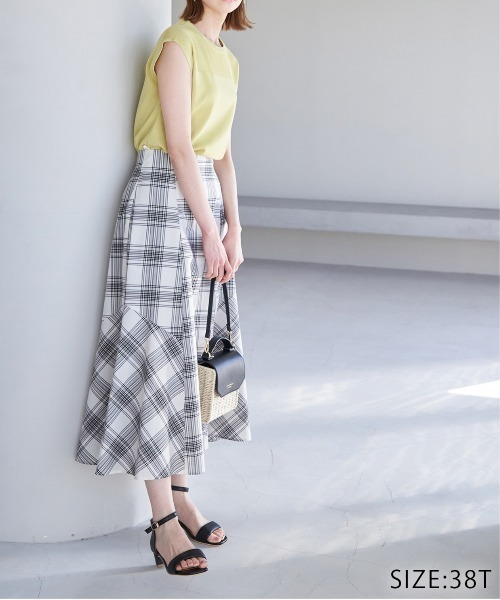サードマガジン　チェックボリュームスカート オリジナルチェックボリュームスカート | human woman