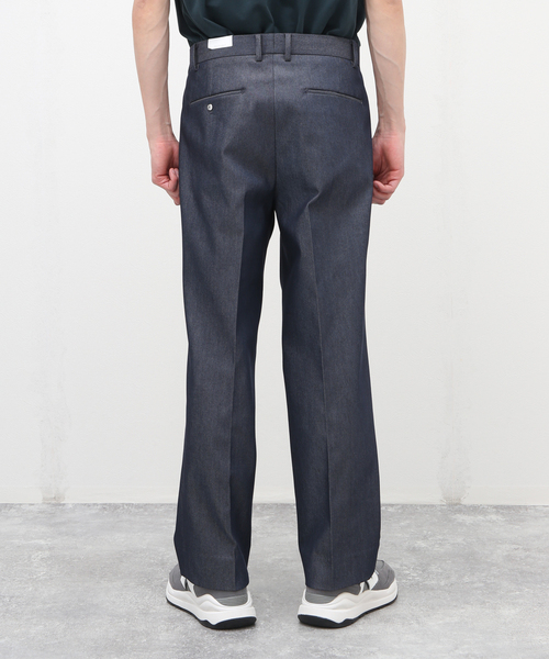 EDIFICE(エディフィス)の「"E"TROUSERS(E-5) SOLOTEX(R) デニム 2タック ワイドパンツ(スラックス・メンズ・ブラック/ネイビー・LARGE/MEDIUM/SMALL)」の12枚目の写真
