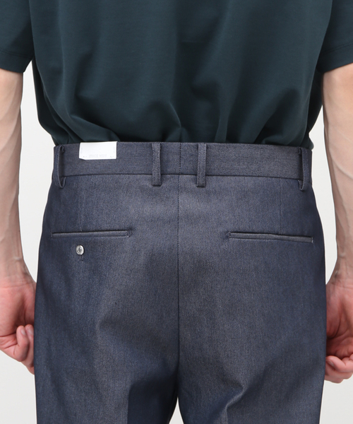 EDIFICE(エディフィス)の「"E"TROUSERS(E-5) SOLOTEX(R) デニム 2タック ワイドパンツ(スラックス・メンズ・ブラック/ネイビー・LARGE/MEDIUM/SMALL)」の14枚目の写真
