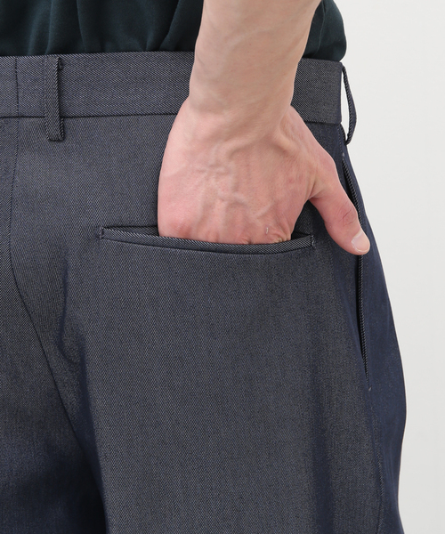 EDIFICE(エディフィス)の「"E"TROUSERS(E-5) SOLOTEX(R) デニム 2タック ワイドパンツ(スラックス・メンズ・ブラック/ネイビー・LARGE/MEDIUM/SMALL)」の15枚目の写真