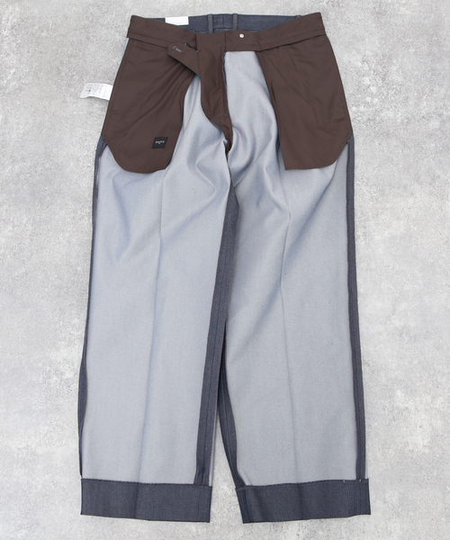 EDIFICE(エディフィス)の「"E"TROUSERS(E-5) SOLOTEX(R) デニム 2タック ワイドパンツ(スラックス・メンズ・ブラック/ネイビー・LARGE/MEDIUM/SMALL)」の22枚目の写真