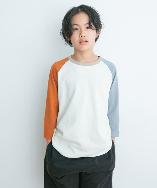 URBAN RESEARCH DOORS（アーバンリサーチドアーズ）の「7分袖クレイジーカラーポンチTシャツ(KIDS)（Tシャツ/カットソー・キッズ・オレンジ系その他/ブラック系その他・120/135/105/150）」の19枚目の写真
