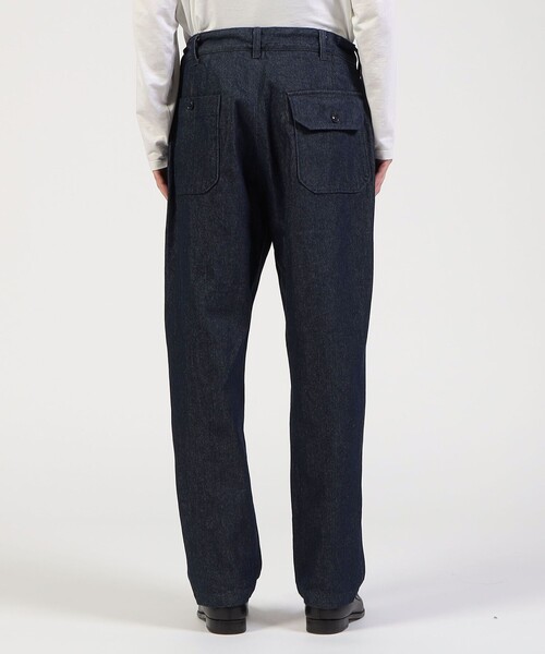 Engineered Garments(エンジニアードガーメンツ)の「■ENGINEERED GARMENTS Carlyle Pant 1プリーツパンツ(デニムパンツ・メンズ・ダークブルー・M)」の8枚目の写真
