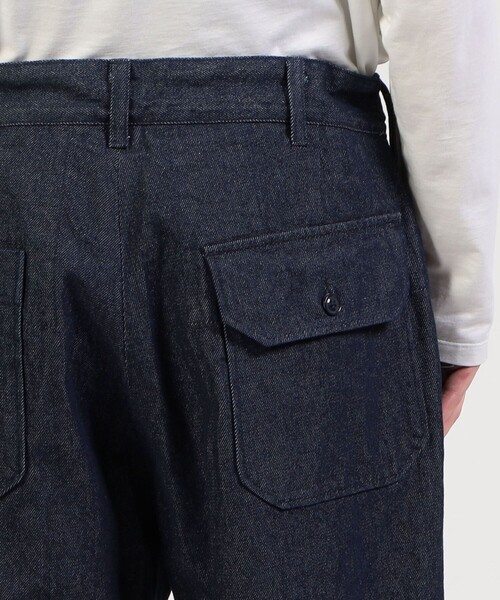 Engineered Garments(エンジニアードガーメンツ)の「■ENGINEERED GARMENTS Carlyle Pant 1プリーツパンツ(デニムパンツ・メンズ・ダークブルー・M)」の10枚目の写真