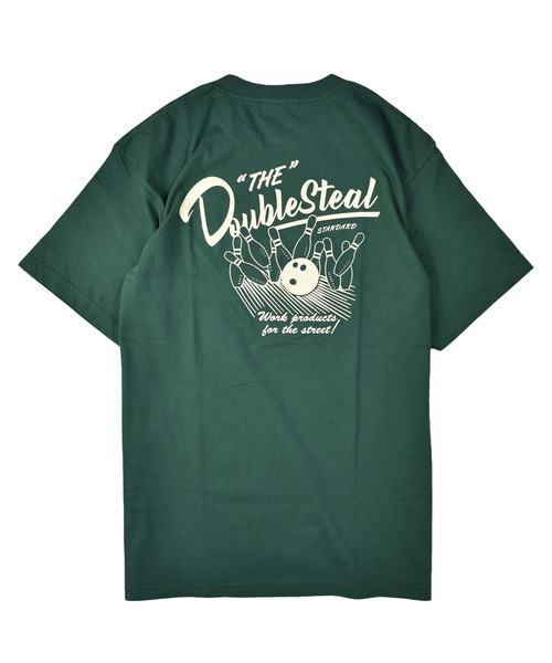 DOUBLE STEAL(ダブルスティール)の「ボーリング Tシャツ(Tシャツ/カットソー・メンズ・ホワイト/グレー/ダークグリーン/ブラック・MEDIUM/LARGE/X-LARGE/XX-LARGE)」の9枚目の写真