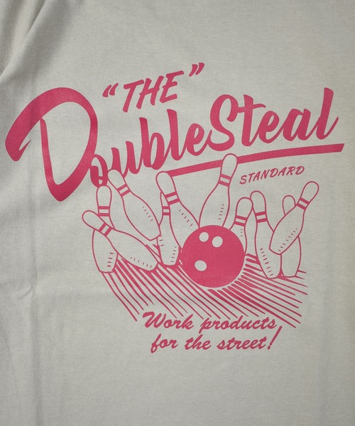 DOUBLE STEAL(ダブルスティール)の「ボーリング Tシャツ(Tシャツ/カットソー・メンズ・ホワイト/グレー/ダークグリーン/ブラック・MEDIUM/LARGE/X-LARGE/XX-LARGE)」の11枚目の写真