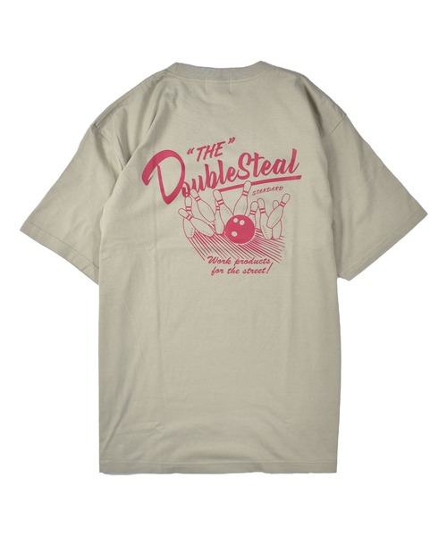 DOUBLE STEAL(ダブルスティール)の「ボーリング Tシャツ(Tシャツ/カットソー・メンズ・ホワイト/グレー/ダークグリーン/ブラック・MEDIUM/LARGE/X-LARGE/XX-LARGE)」の13枚目の写真