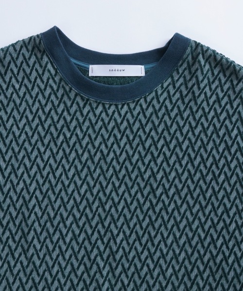 sneeuw（スニュウ）の「ストローパイルプルオーバー（スウェット・レディース・グリーン/アイボリー・1/3）」の8枚目の写真