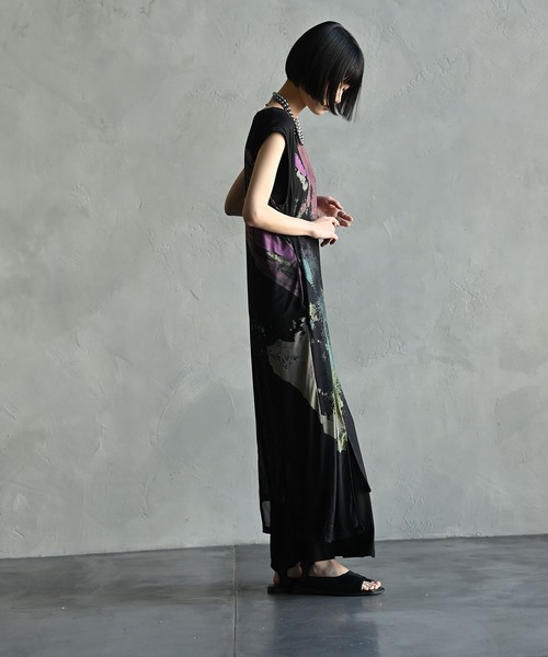 funda mine(ファンダマイン)の「funda mine ARTリラックスワンピース(ワンピース・レディース・ブラック・FREE)」の18枚目の写真