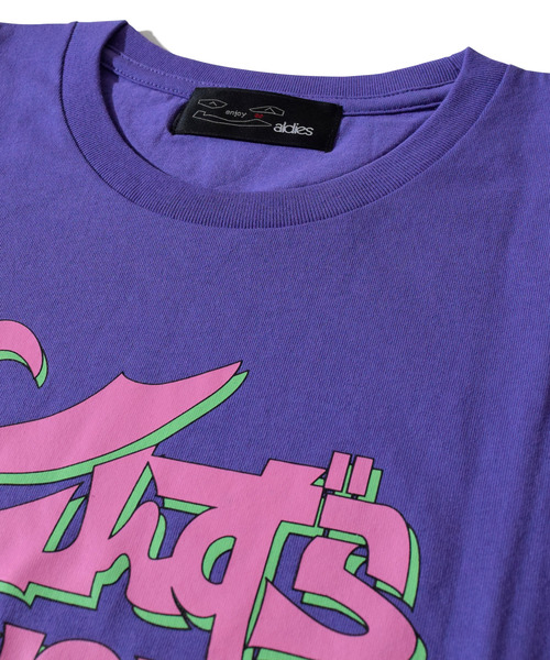 ALDIES(アールディーズ)の「Tonzura Univ. Big T / トンズラユニバースビッグT(Tシャツ/カットソー・メンズ・ブラック/ホワイト/パープル・FREE)」の12枚目の写真