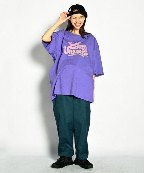 ALDIES(アールディーズ)の「Tonzura Univ. Big T / トンズラユニバースビッグT(Tシャツ/カットソー・メンズ・ブラック/ホワイト/パープル・FREE)」の19枚目の写真