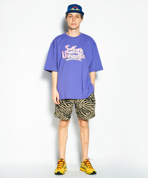 ALDIES(アールディーズ)の「Tonzura Univ. Big T / トンズラユニバースビッグT(Tシャツ/カットソー・メンズ・ブラック/ホワイト/パープル・FREE)」の20枚目の写真