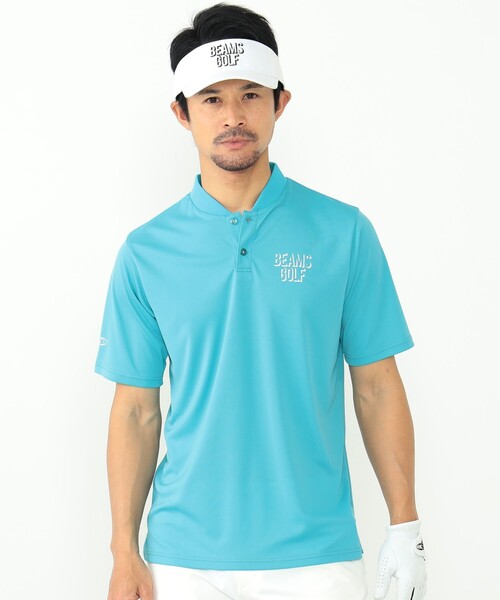 BEAMS GOLF ORANGE LABEL / シャドーロゴ ブレードカラーポロシャツ