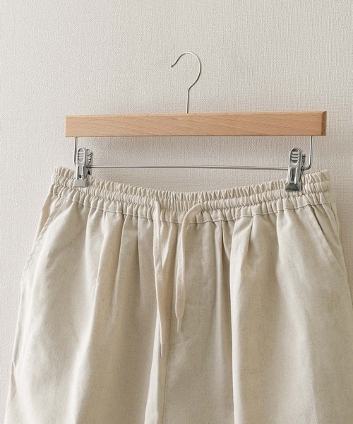 ZIP FIVE（ジップファイブ）の「【ZIP FIVE】コットンリネンライク イージーショートパンツ/イージーショーツ（その他パンツ・レディース・ブラック/ネイビー/ブラウン/アイボリー/オリーブ・SMALL/X-LARGE/LARGE/MEDIUM）」の12枚目の写真