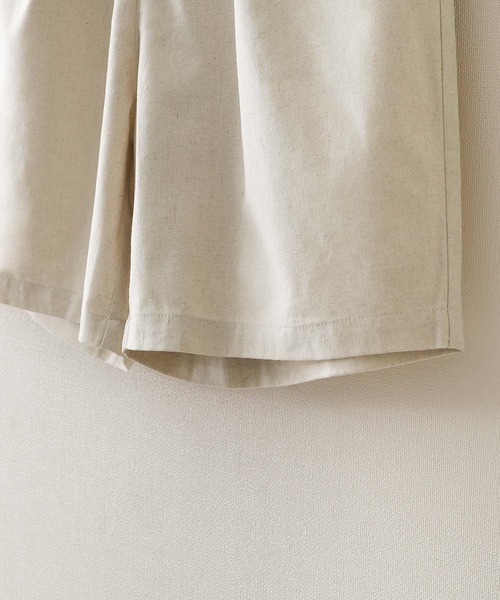 ZIP FIVE（ジップファイブ）の「【ZIP FIVE】コットンリネンライク イージーショートパンツ/イージーショーツ（その他パンツ・レディース・ブラック/ネイビー/ブラウン/アイボリー/オリーブ・SMALL/X-LARGE/LARGE/MEDIUM）」の7枚目の写真