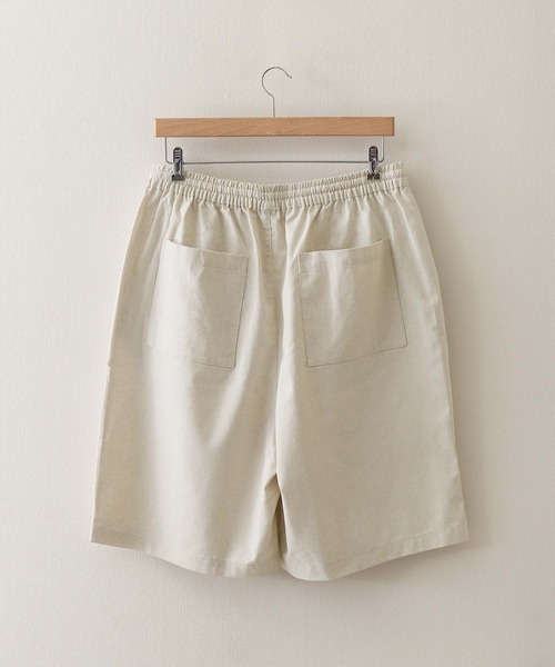ZIP FIVE（ジップファイブ）の「【ZIP FIVE】コットンリネンライク イージーショートパンツ/イージーショーツ（その他パンツ・レディース・ブラック/ネイビー/ブラウン/アイボリー/オリーブ・SMALL/X-LARGE/LARGE/MEDIUM）」の6枚目の写真