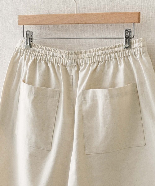 ZIP FIVE（ジップファイブ）の「【ZIP FIVE】コットンリネンライク イージーショートパンツ/イージーショーツ（その他パンツ・レディース・ブラック/ネイビー/ブラウン/アイボリー/オリーブ・SMALL/X-LARGE/LARGE/MEDIUM）」の11枚目の写真