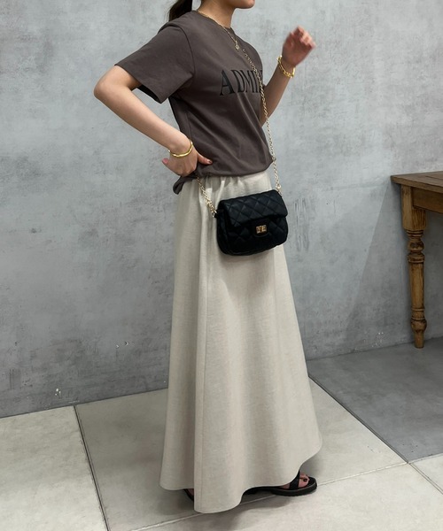 un dix cors（アンディコール）の「リネン混フレアスカート（スカート・レディース・ブラック/グレー系その他/ピンク・FREE）」の11枚目の写真