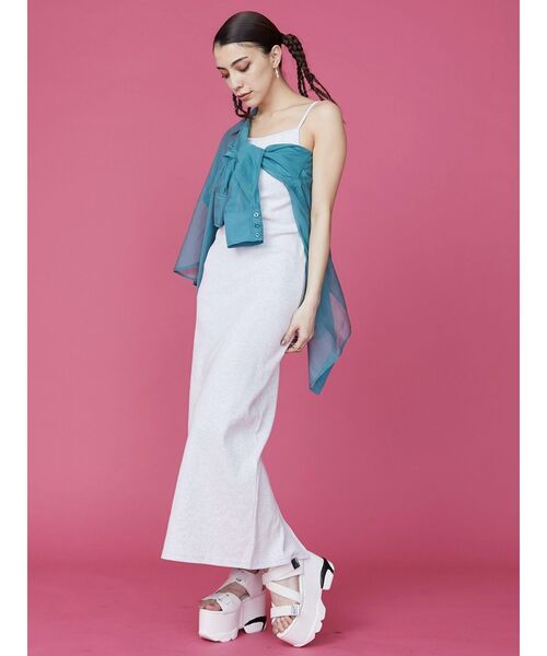 EVRIS（エヴリス）の「シアーオーバーシャツ（シャツ/ブラウス・レディース・ブルー/ネイビー/ホワイト/レッド/ピンク・FREE）」の13枚目の写真