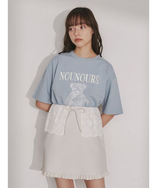 merry jenny（メリージェニー）の「bear embroidery Tシャツ（Tシャツ/カットソー・レディース・ブルー/オフホワイト/ピンク・FREE）」の10枚目の写真