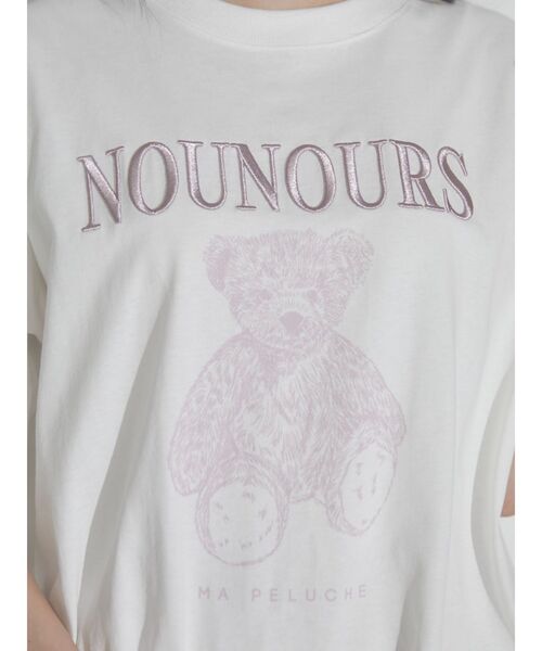 merry jenny（メリージェニー）の「bear embroidery Tシャツ（Tシャツ/カットソー・レディース・ブルー/オフホワイト/ピンク・FREE）」の11枚目の写真