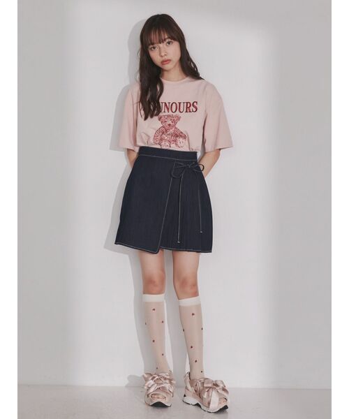 merry jenny（メリージェニー）の「bear embroidery Tシャツ（Tシャツ/カットソー・レディース・ブルー/オフホワイト/ピンク・FREE）」の20枚目の写真