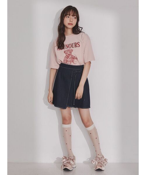 merry jenny（メリージェニー）の「bear embroidery Tシャツ（Tシャツ/カットソー・レディース・ブルー/オフホワイト/ピンク・FREE）」の21枚目の写真