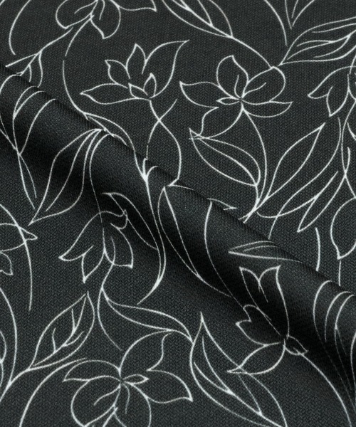 TOKYO SHIRTS(トウキョウシャツ)の「スタンドネック 半袖プリントブラウス(シャツ/ブラウス・レディース・オフホワイト/ベージュ/ブラック・M/L)」の10枚目の写真