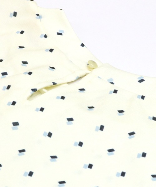 TOKYO SHIRTS(トウキョウシャツ)の「スタンドネック 半袖プリントブラウス(シャツ/ブラウス・レディース・オフホワイト/ベージュ/ブラック・M/L)」の11枚目の写真