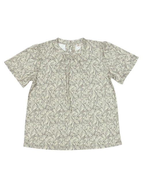 TOKYO SHIRTS(トウキョウシャツ)の「スタンドネック 半袖プリントブラウス(シャツ/ブラウス・レディース・オフホワイト/ベージュ/ブラック・M/L)」の14枚目の写真