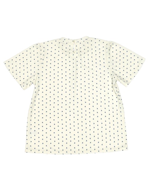 TOKYO SHIRTS(トウキョウシャツ)の「スタンドネック 半袖プリントブラウス(シャツ/ブラウス・レディース・オフホワイト/ベージュ/ブラック・M/L)」の15枚目の写真